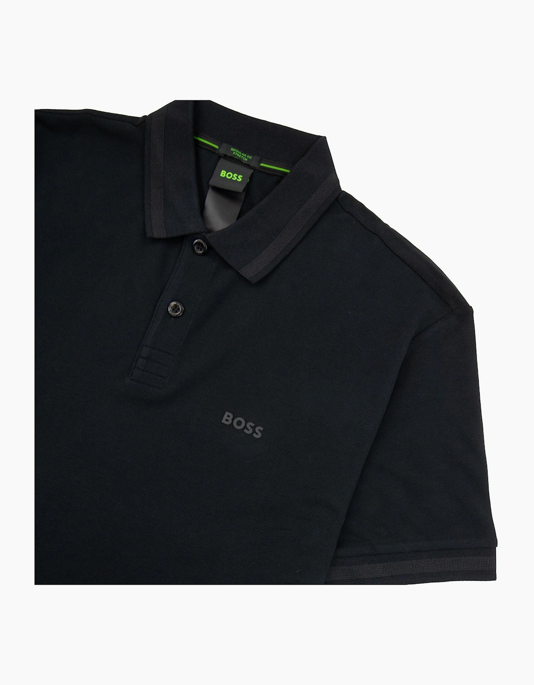 Hugo Boss Pio 1 Stretch Regular Fit Polo Black 001