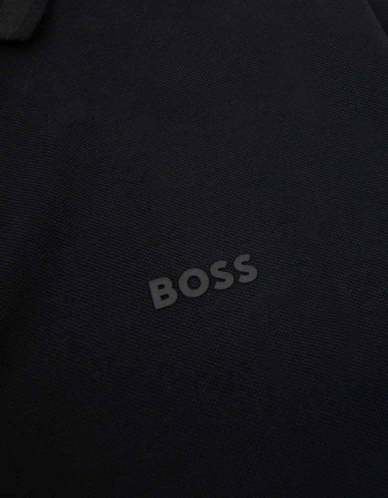 Hugo Boss Pio 1 Stretch Regular Fit Polo Black 001