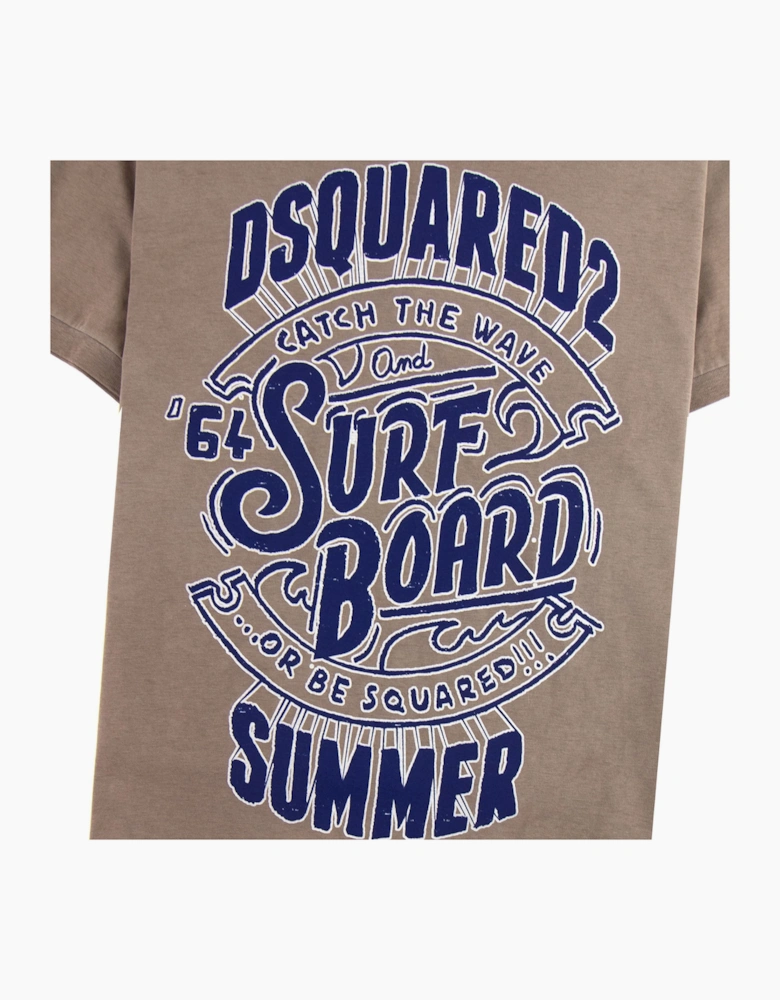 Dsquared2 Surf Board T-shirt Brown