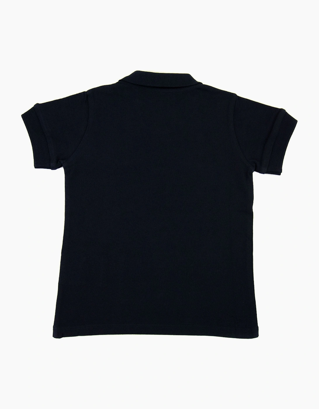 Moncler Junior Tricolour Logo Polo Night Blue 778