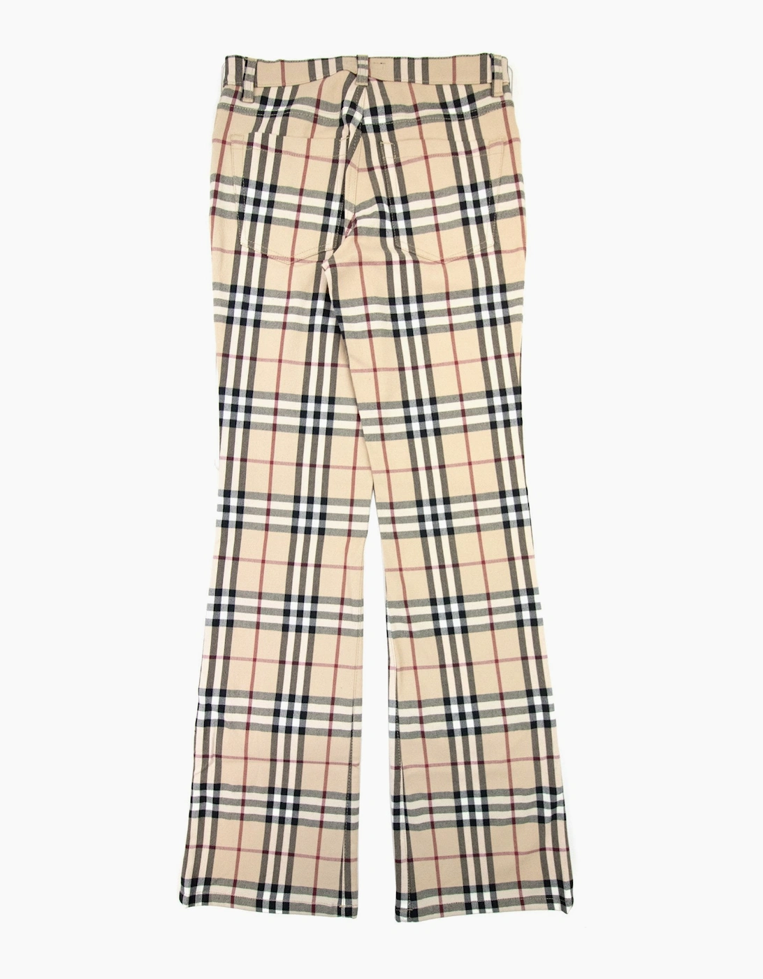 Burberry Woman Maidstone Check Trouser Beige 001