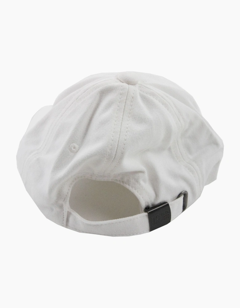 Hugo Boss Kids Embroidered Logo Baseball Cap White