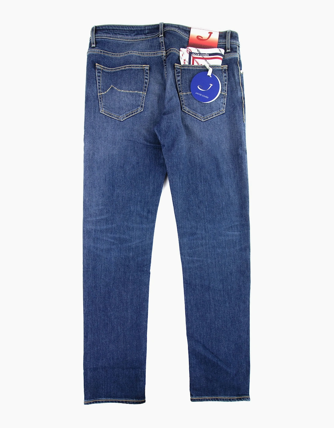 Jacob Cohen J688 Red Fade Patch Jeans Denim