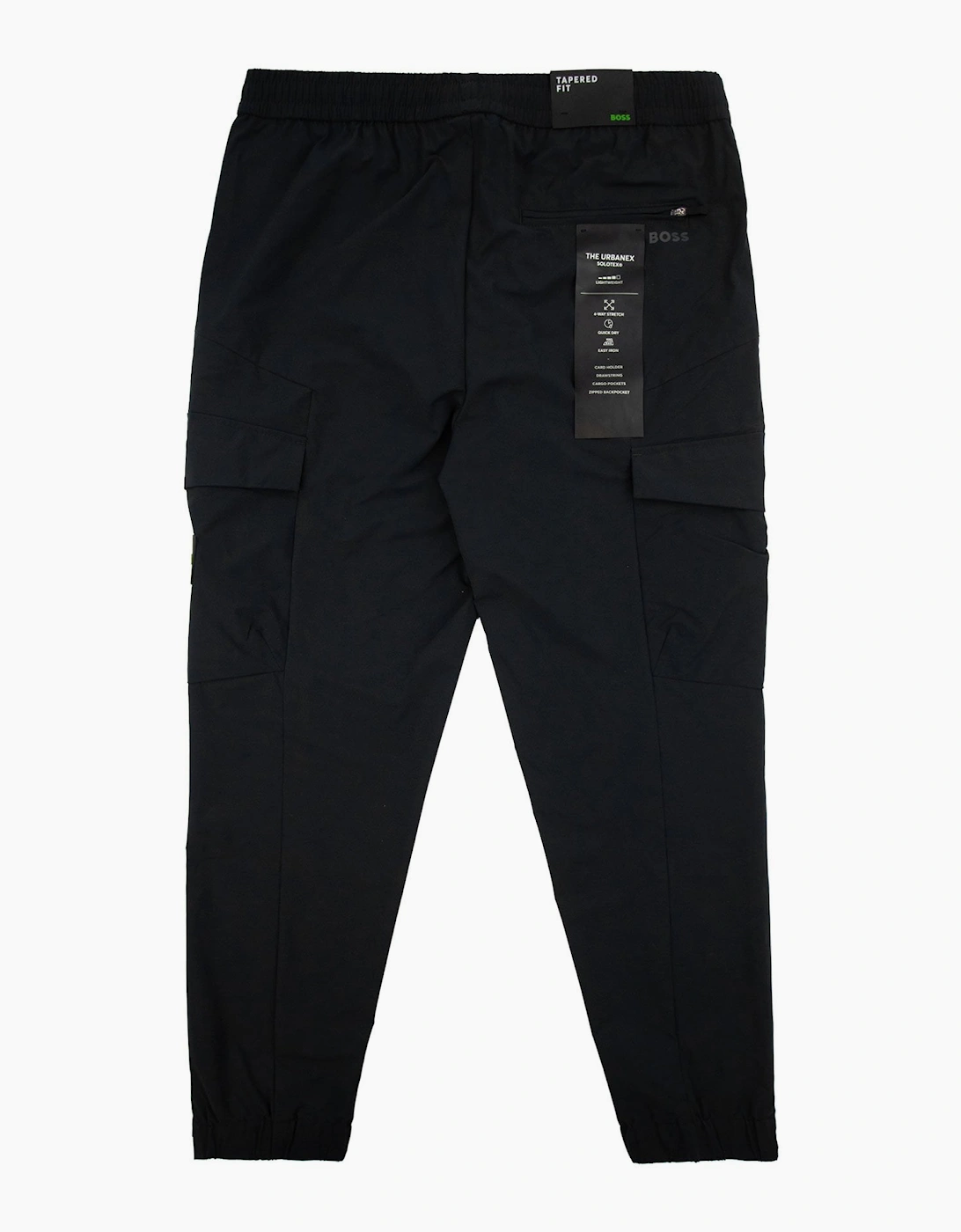 Hugo Boss Tapered-fit Trousers In Easy-iron Stretch Poplin Black 001