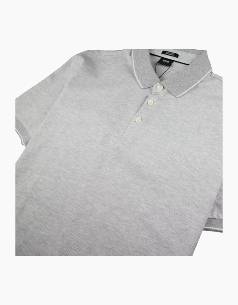 Hugo Boss Prout 10 Short Sleeve Polo Light Grey