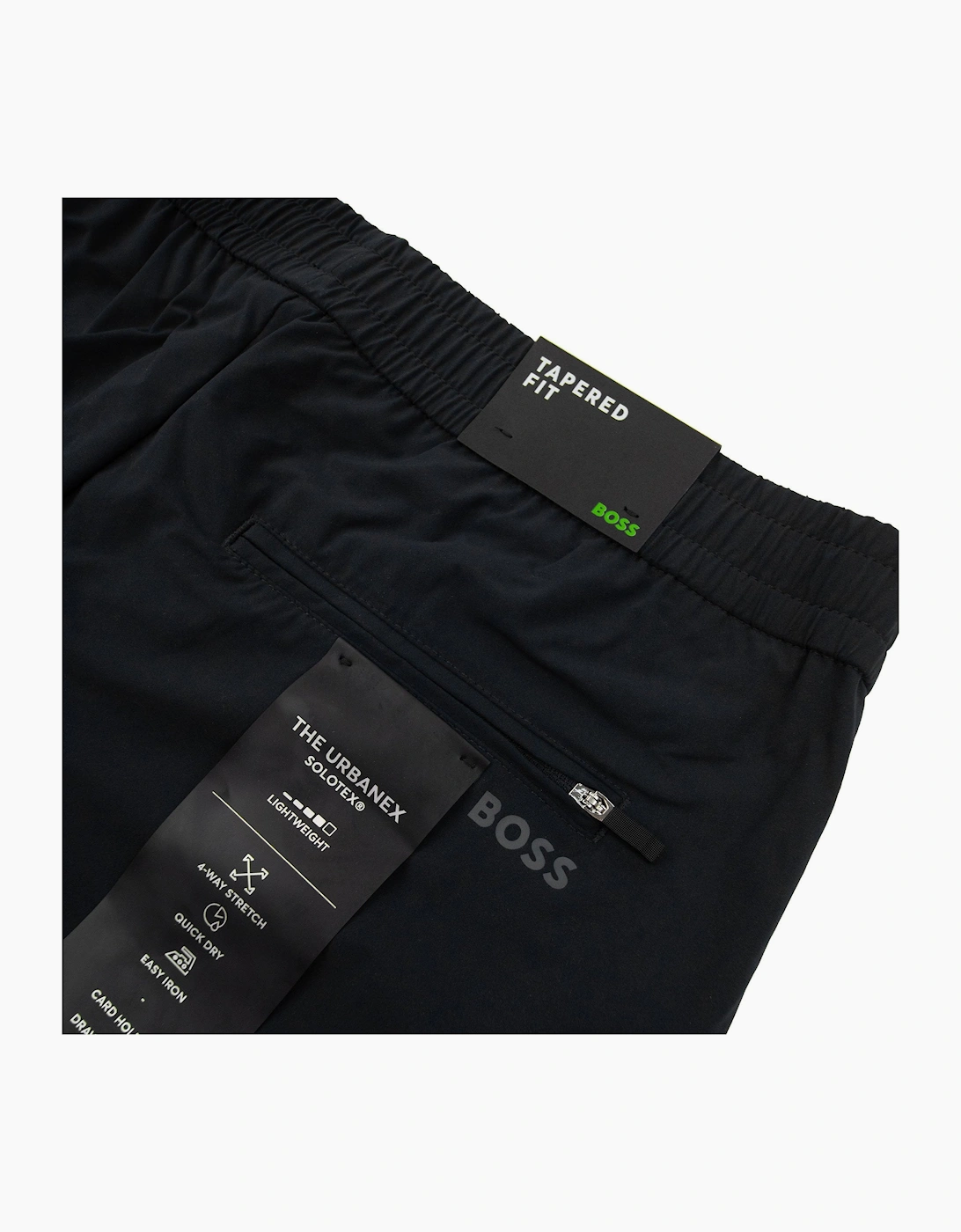 Hugo Boss Tapered-fit Trousers In Easy-iron Stretch Poplin Black 001