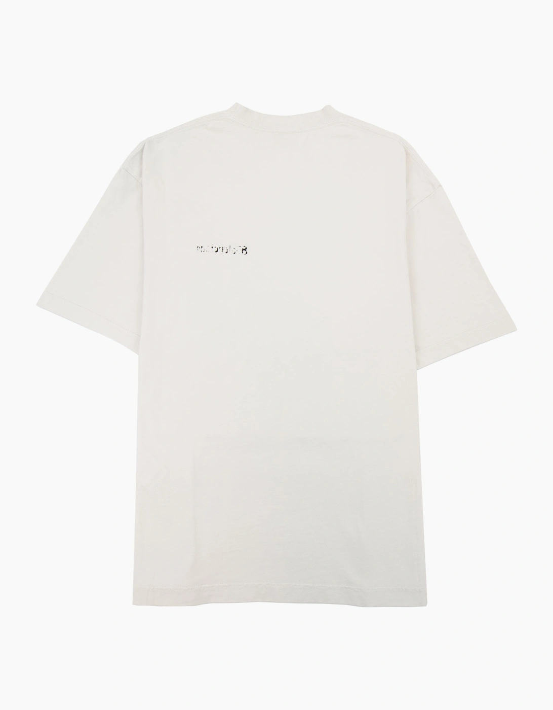 Balenciaga Painted Logo T Shirt White 9081