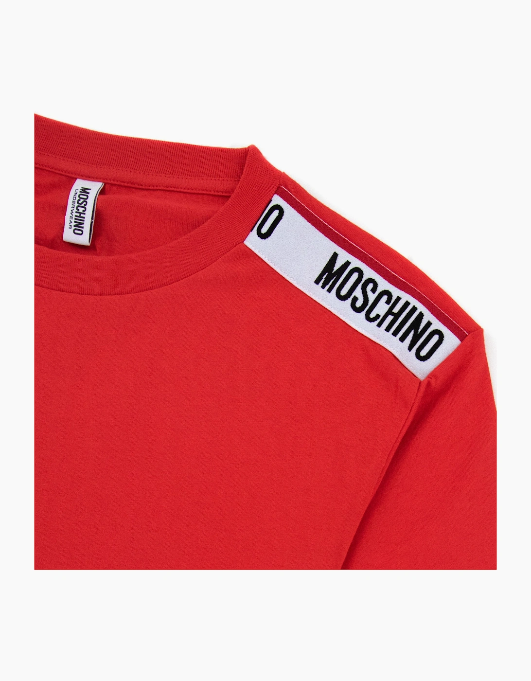 Moschino Underwear Tape Logo T-shirt Red 0113