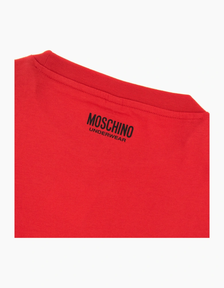 Moschino Underwear Tape Logo T-shirt Red 0113