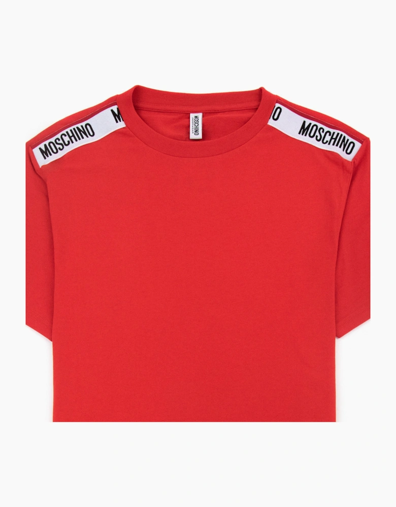 Moschino Underwear Tape Logo T-shirt Red 0113
