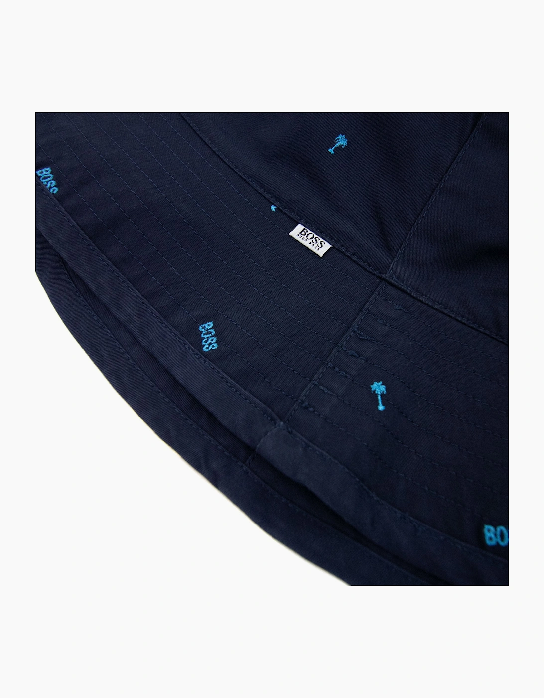 Hugo Boss Kids' Reversible Logo Hat Navy