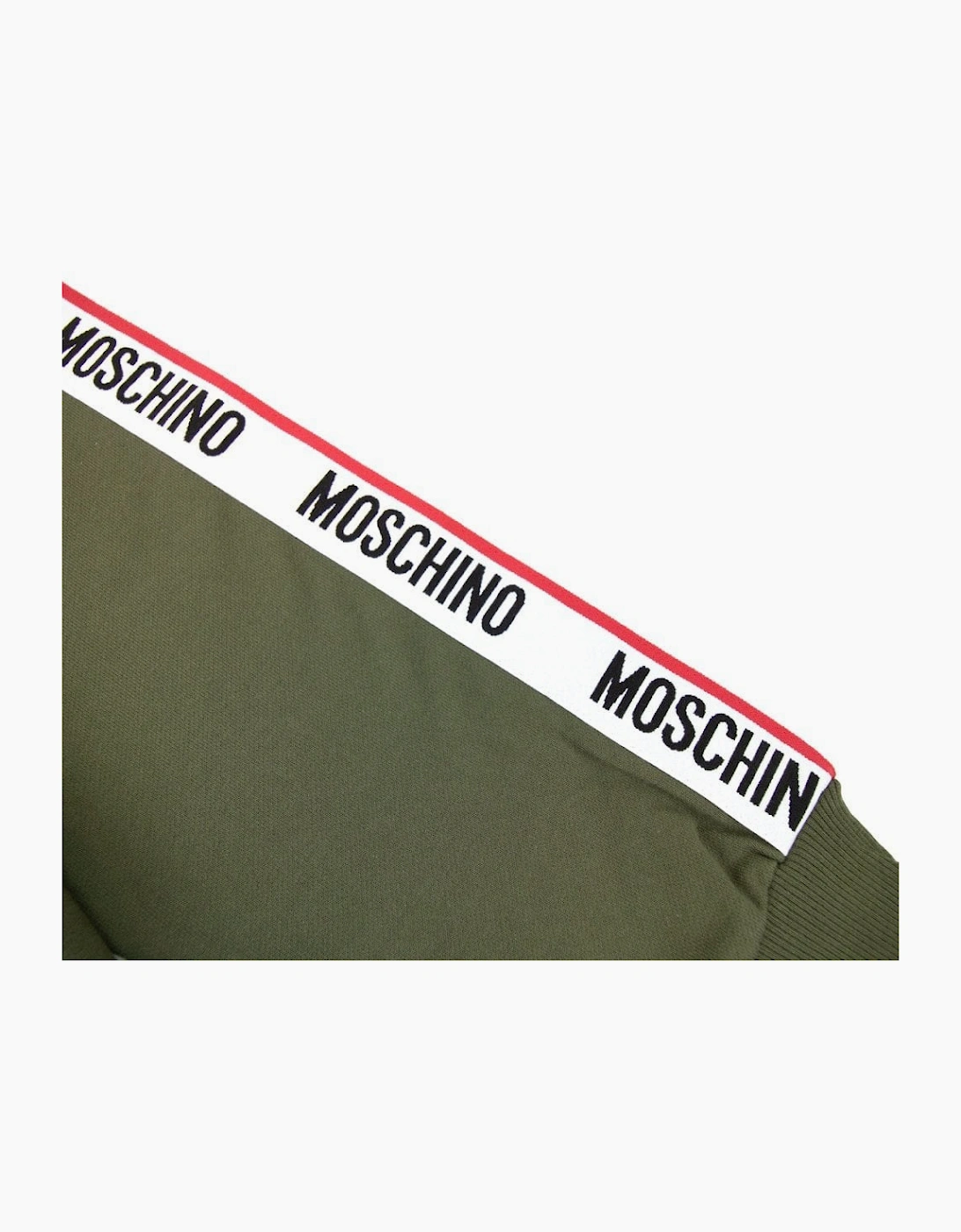 Moschino Underwear Tape Logo Arm Sweatshirt Khaki 0430