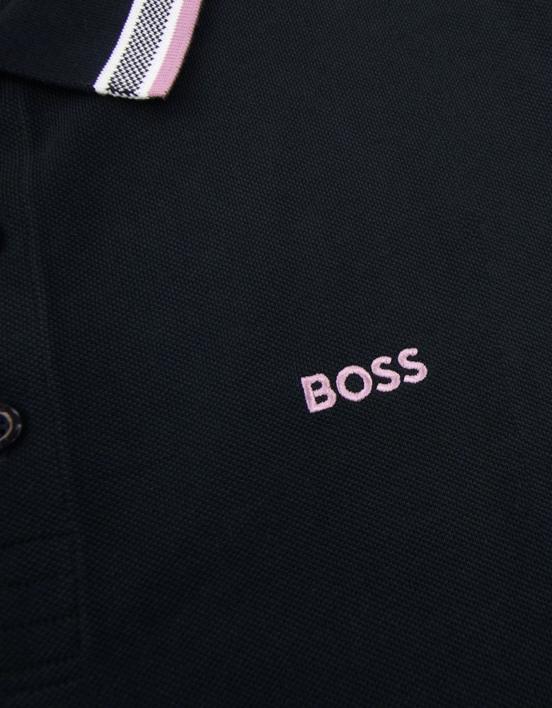 Hugo Boss Plisy Regular Fit L/s Polo Black 401