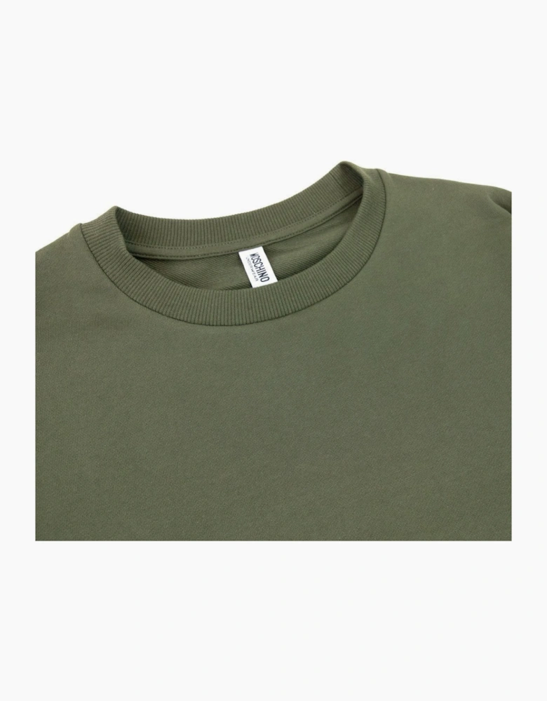 Moschino Underwear Tape Logo Arm Sweatshirt Khaki 0430