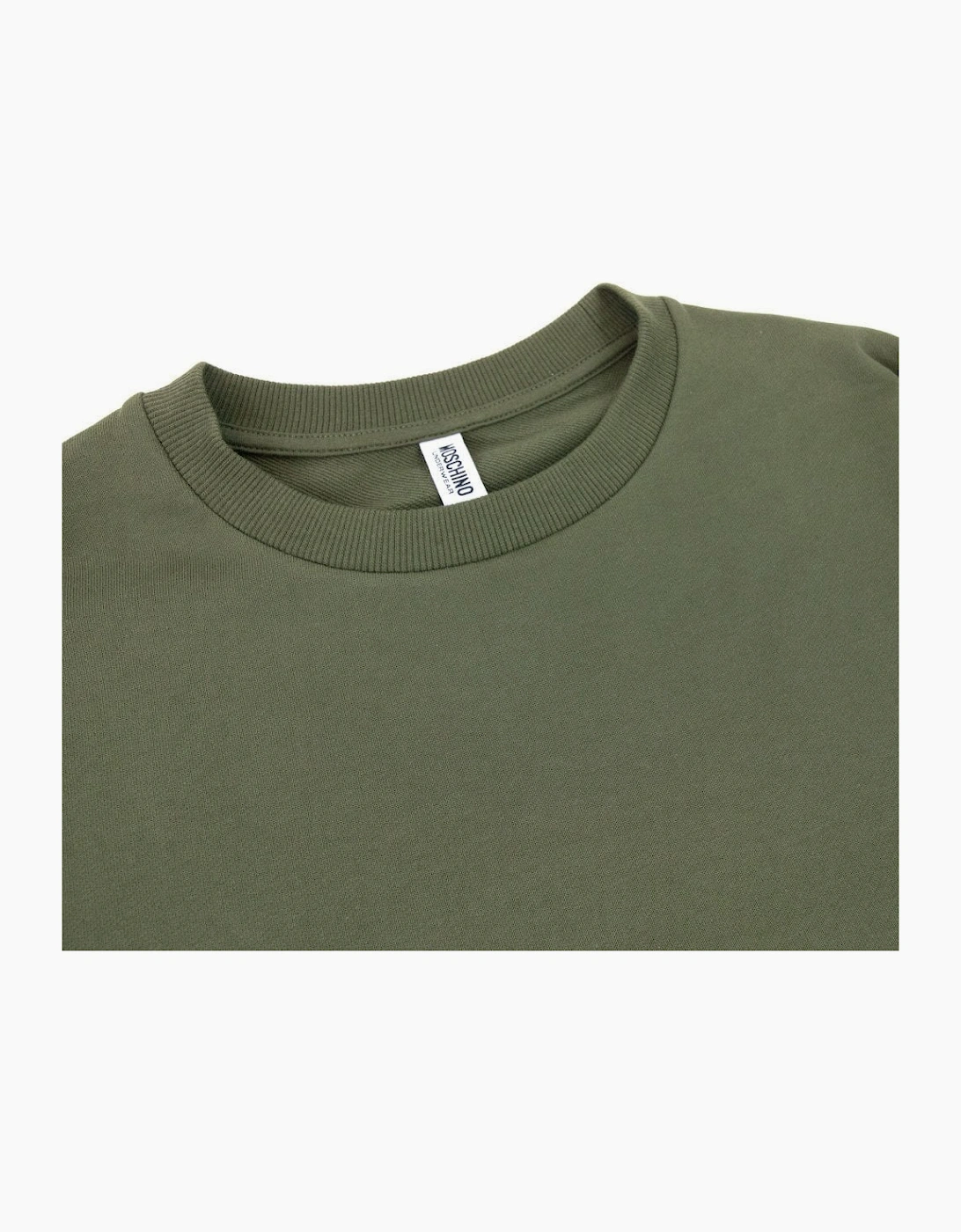 Moschino Underwear Tape Logo Arm Sweatshirt Khaki 0430