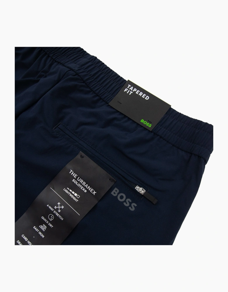 Hugo Boss Tapered-fit Trousers In Easy-iron Stretch Poplin Navy 402