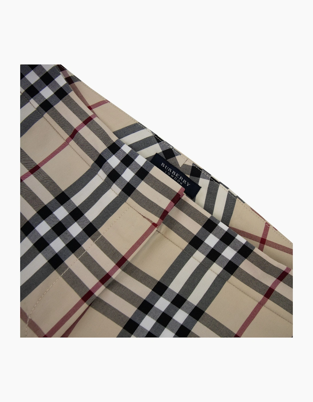 Burberry Woman Marden Check Short Trouser Beige 0144