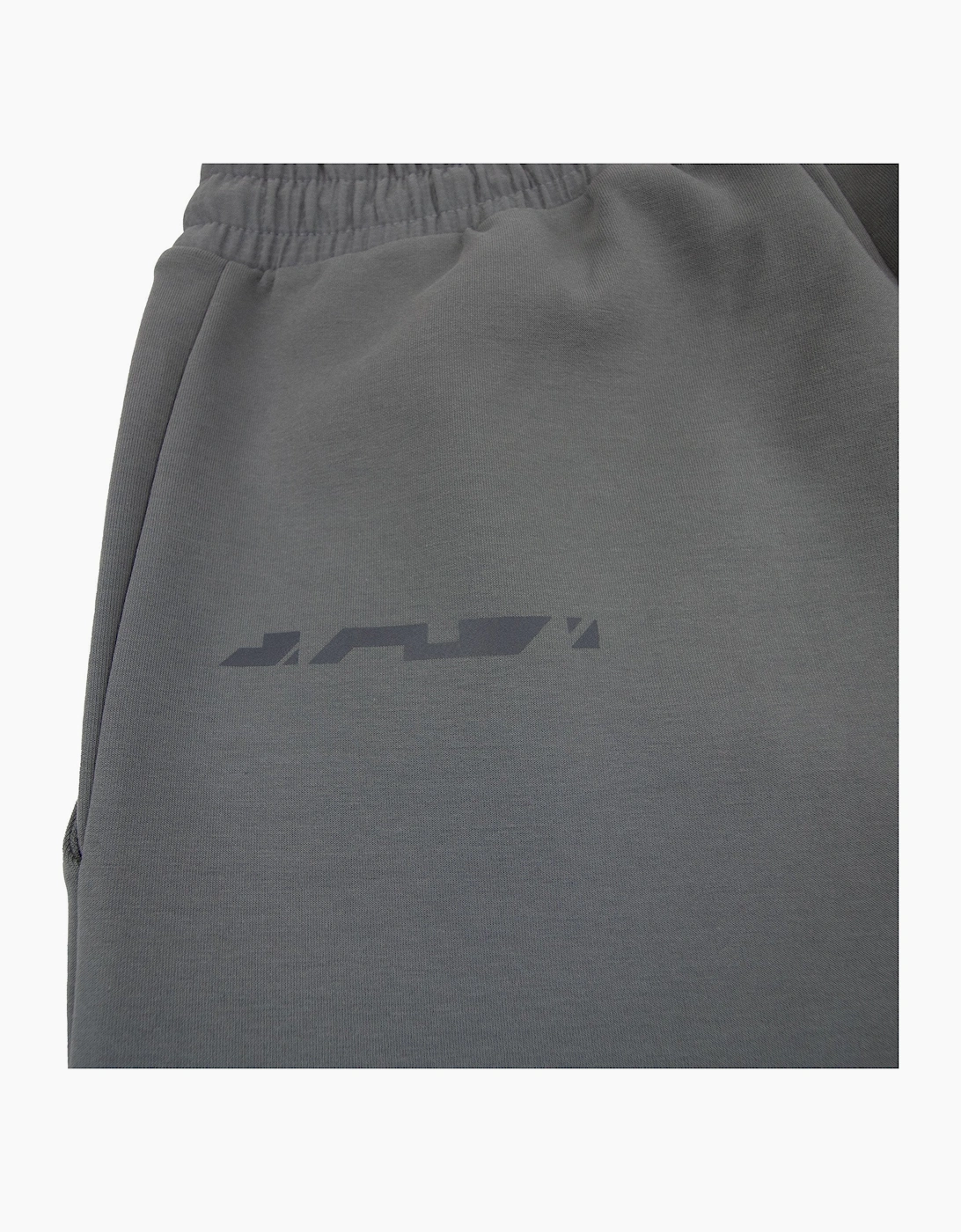 Hugo Boss Hariq Cotton-blend Tracksuit Bottoms With Decorative Reflective Logo Dark Grey