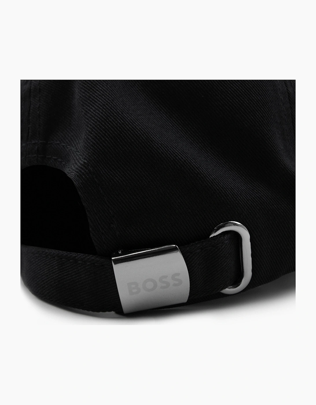 Hugo Boss Logo-print Cap In Cotton Twill Black 001