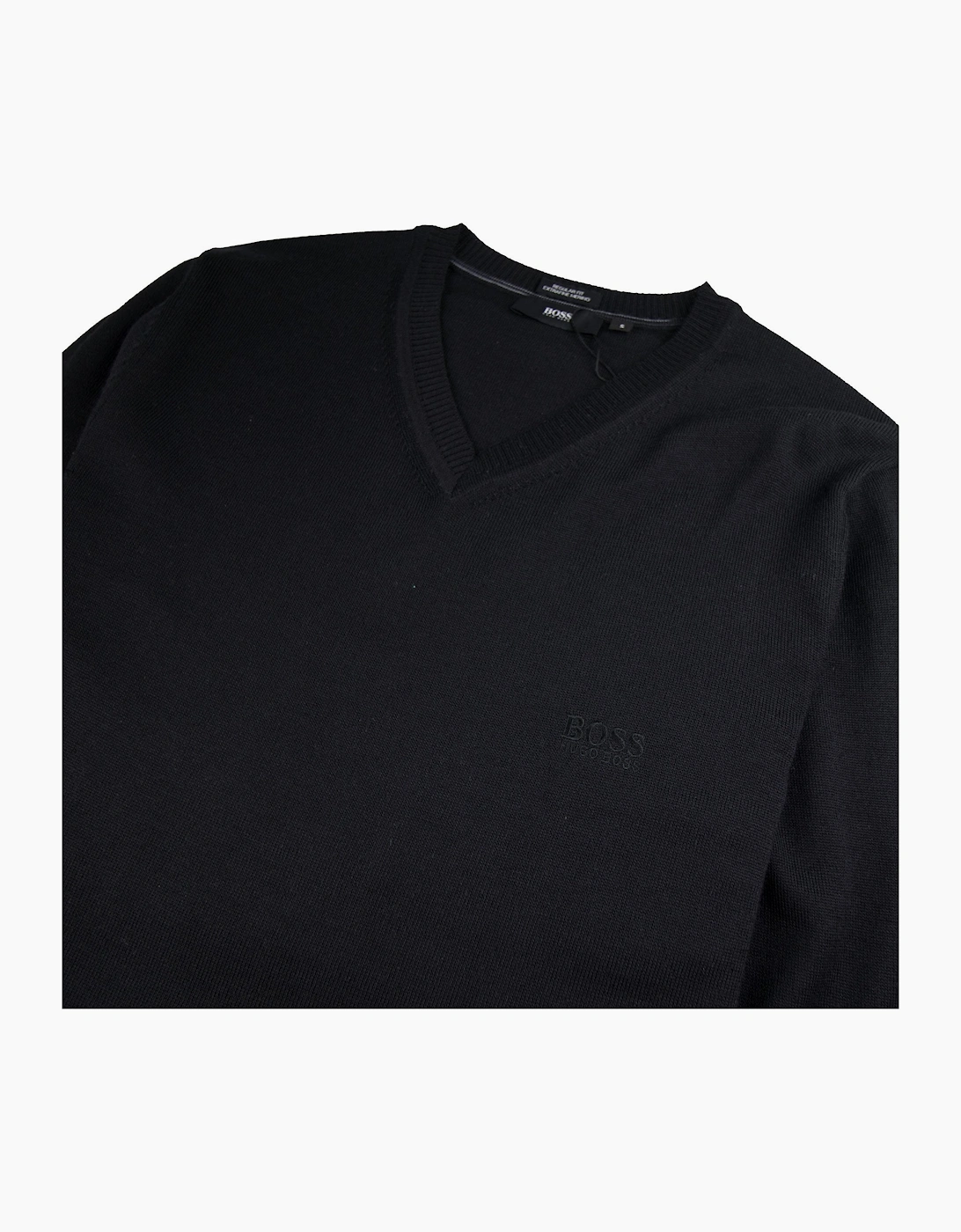 Hugo Boss Bargritte-B V Neck Knitted Jumper Black