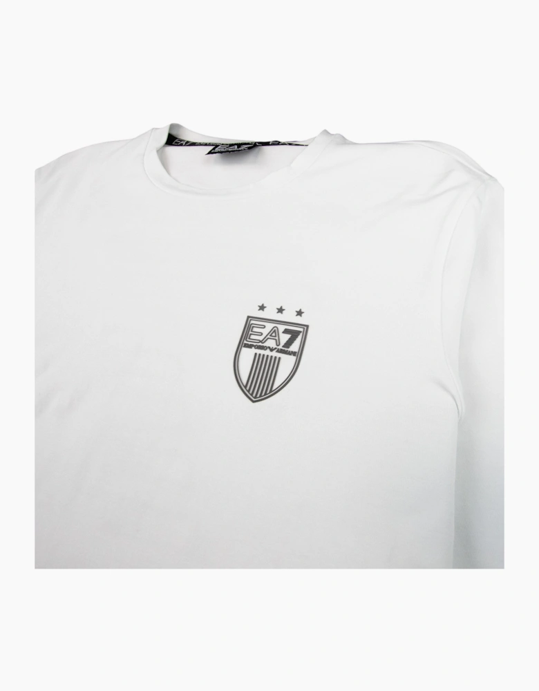 EA7 Long Sleeve Soccer 7 T-shirt White