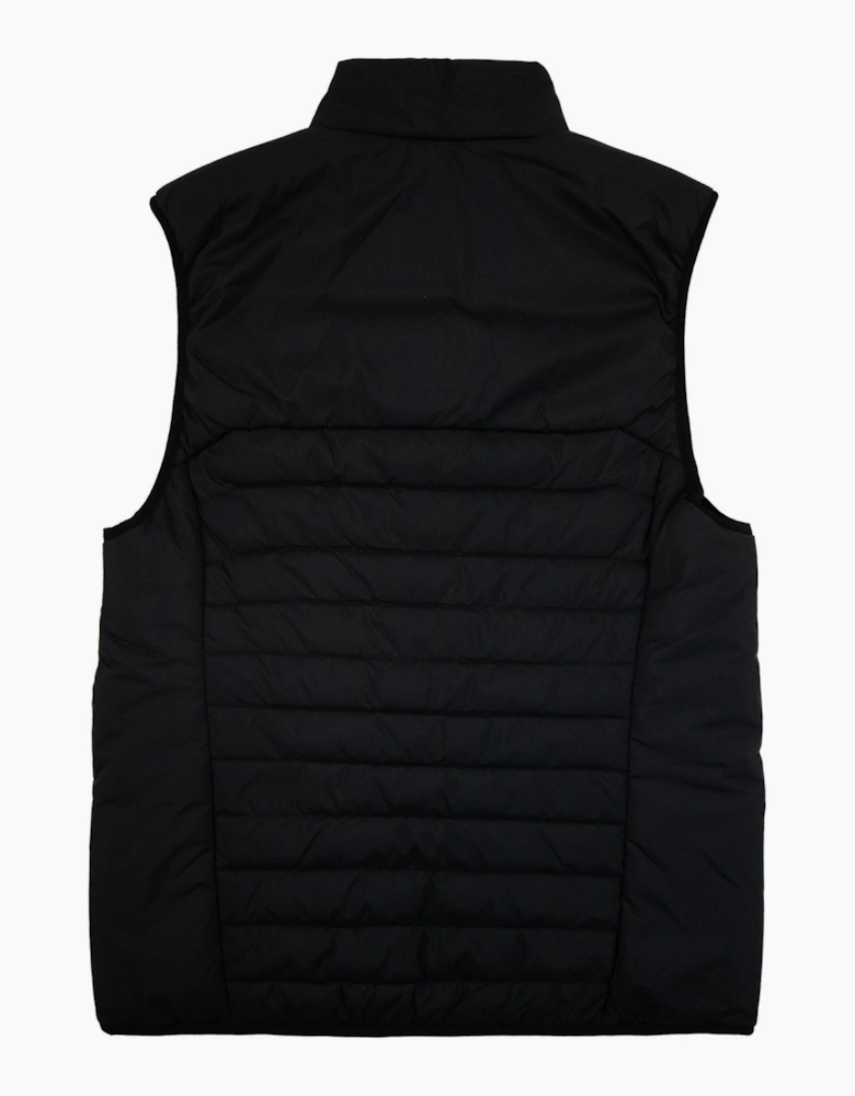 Hugo Boss V-thor Regular-fit Zipped Gilet In Water-repellent Fabric Black 001
