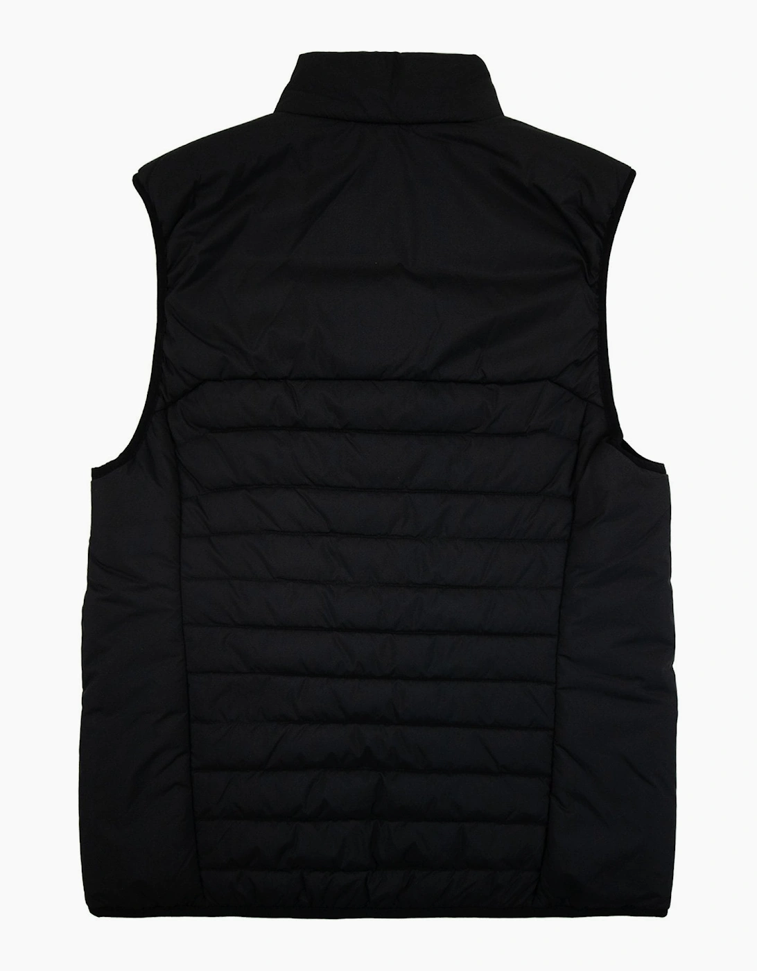 Hugo Boss V-thor Regular-fit Zipped Gilet In Water-repellent Fabric Black 001