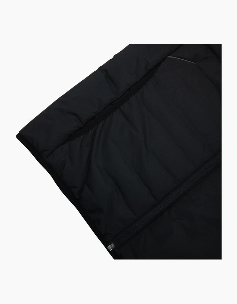 Hugo Boss V-thor Regular-fit Zipped Gilet In Water-repellent Fabric Black 001
