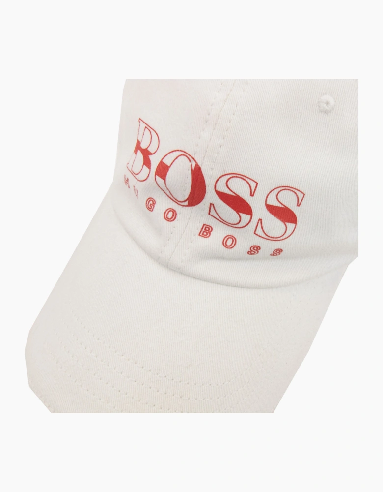 Hugo Boss Kids Logo Baseball Cap White