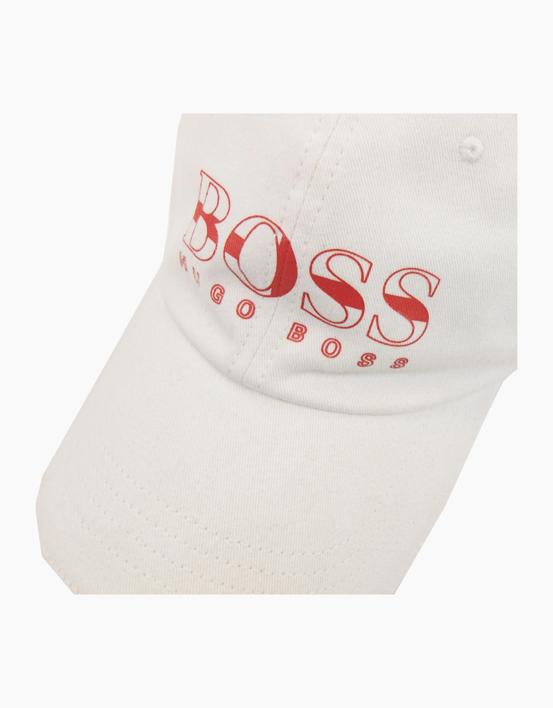 Hugo Boss Kids Logo Baseball Cap White