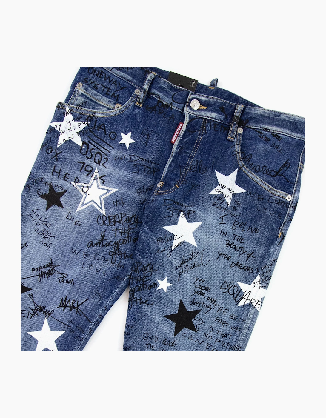 Dsquared2 Skater Star Wash Jeans Navy Blue 470