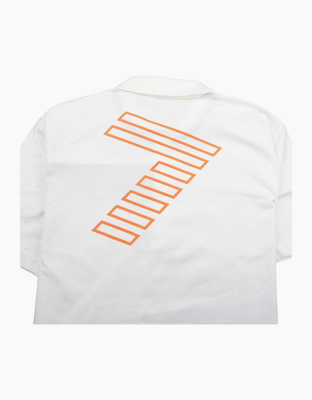 EA7 Chest Stripe 7 Logo Polo Shirt White