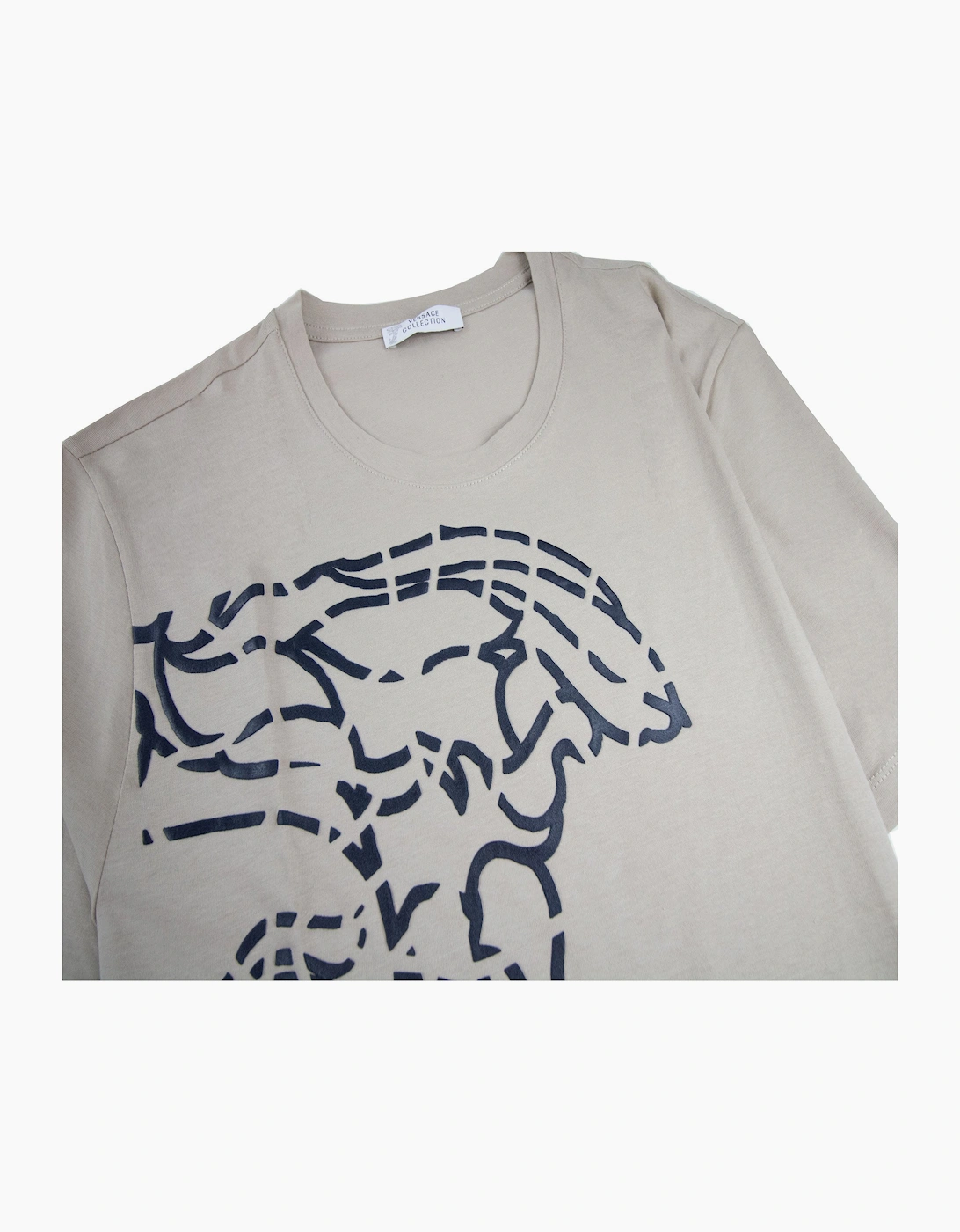 Versace Collection Rubber Medusa T-shirt Beige