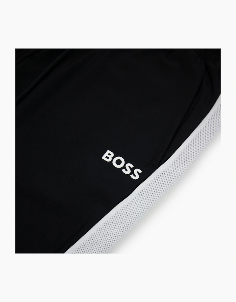 Hugo Boss Boss X Matteo Berrettini Tracksuit Bottoms With Contrast Tape And Branding Black 001