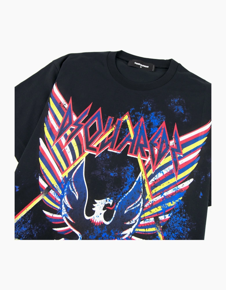 Dsquared2 Rock Eagle T-shirt Black