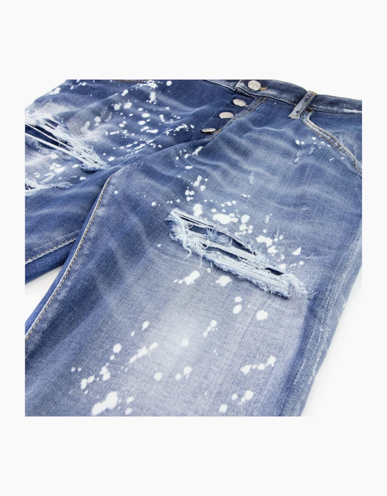 Dsquared2 Super Twinkey Ripped Jeans Navy Blue 470