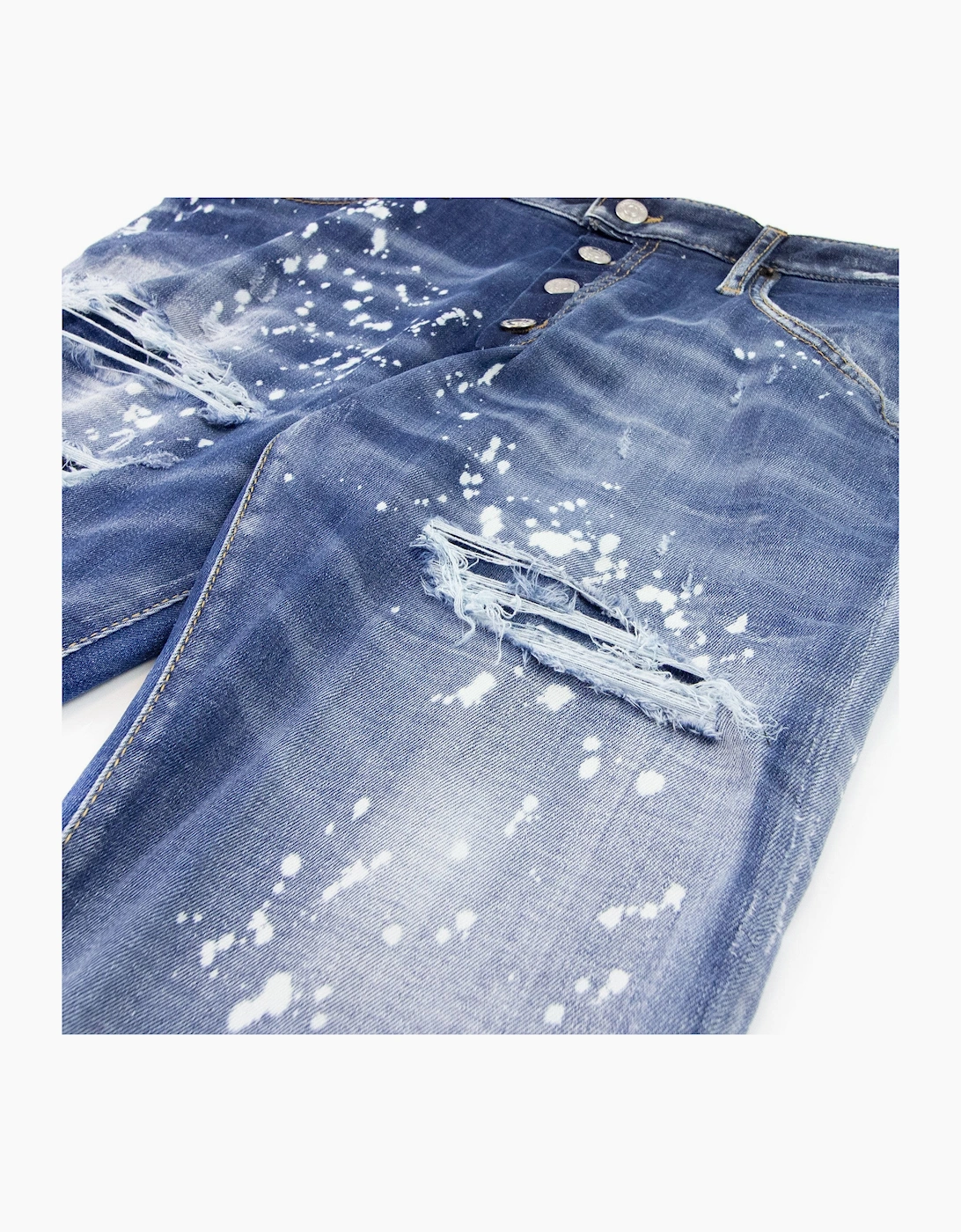 Dsquared2 Super Twinkey Ripped Jeans Navy Blue 470