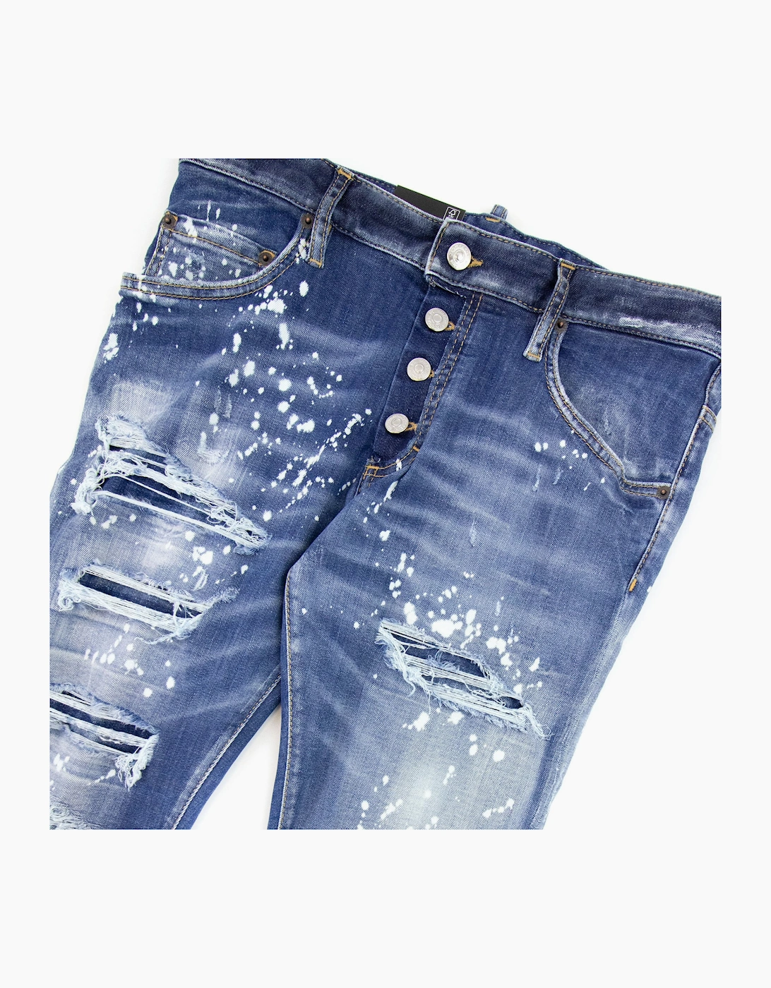 Dsquared2 Super Twinkey Ripped Jeans Navy Blue 470