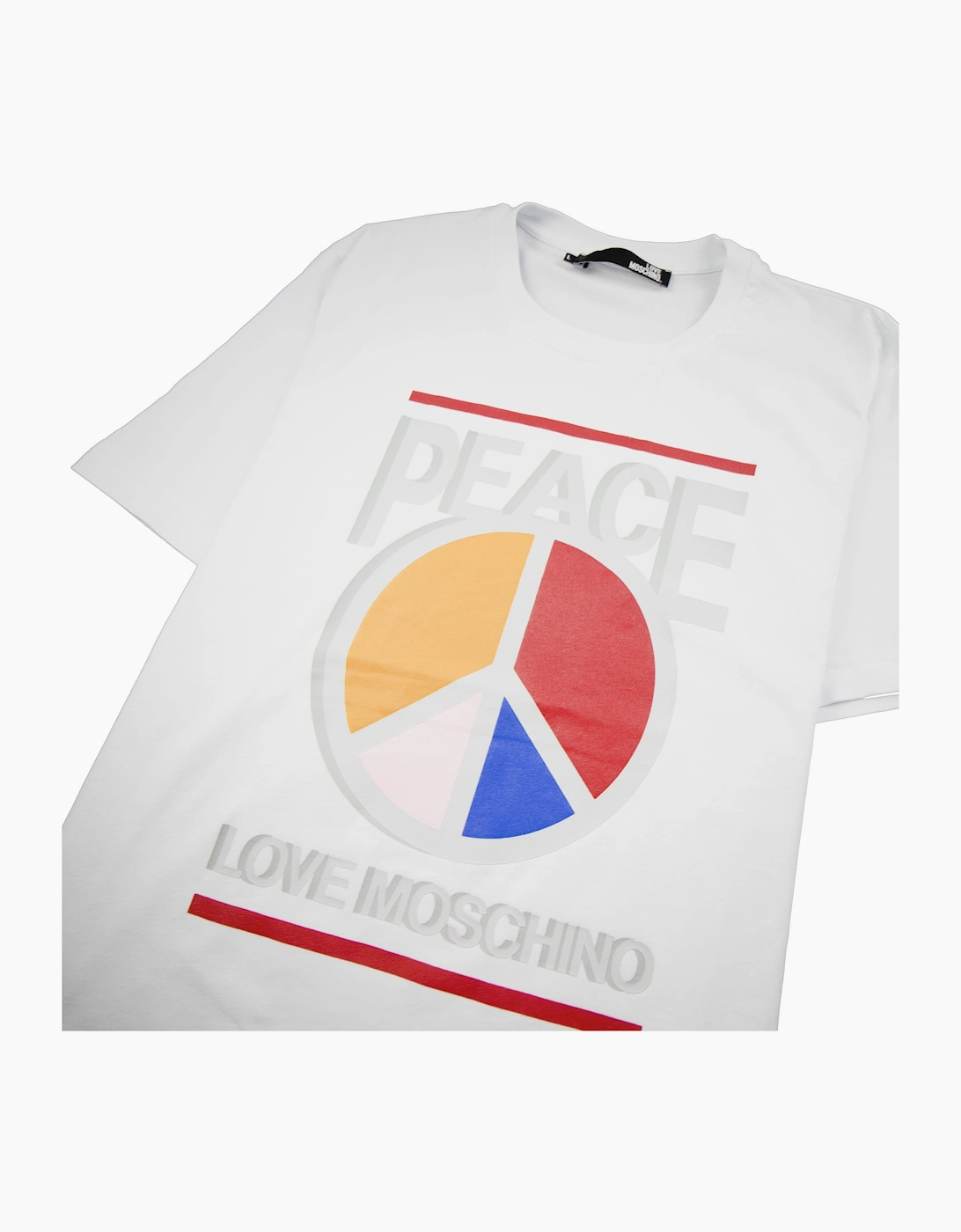 Love Moschino Peace Love T-Shirt White