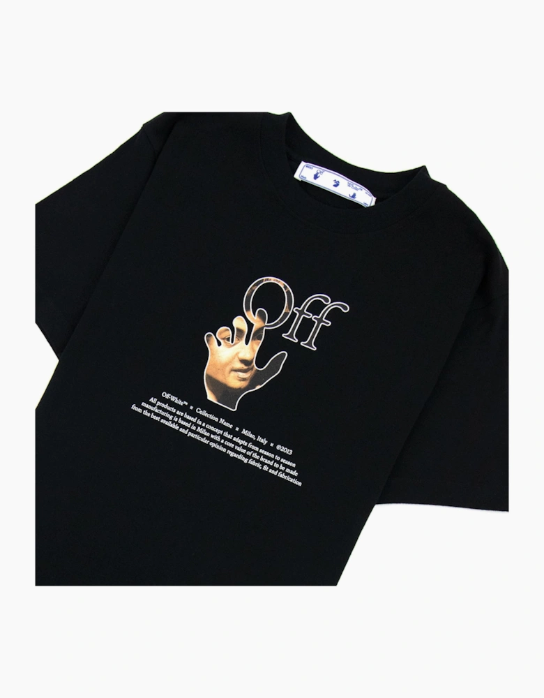 Off White Carav Hand S/s T Shirt Black Multi