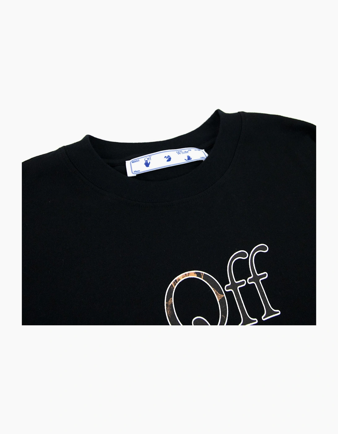 Off White Carav Hand S/s T Shirt Black Multi