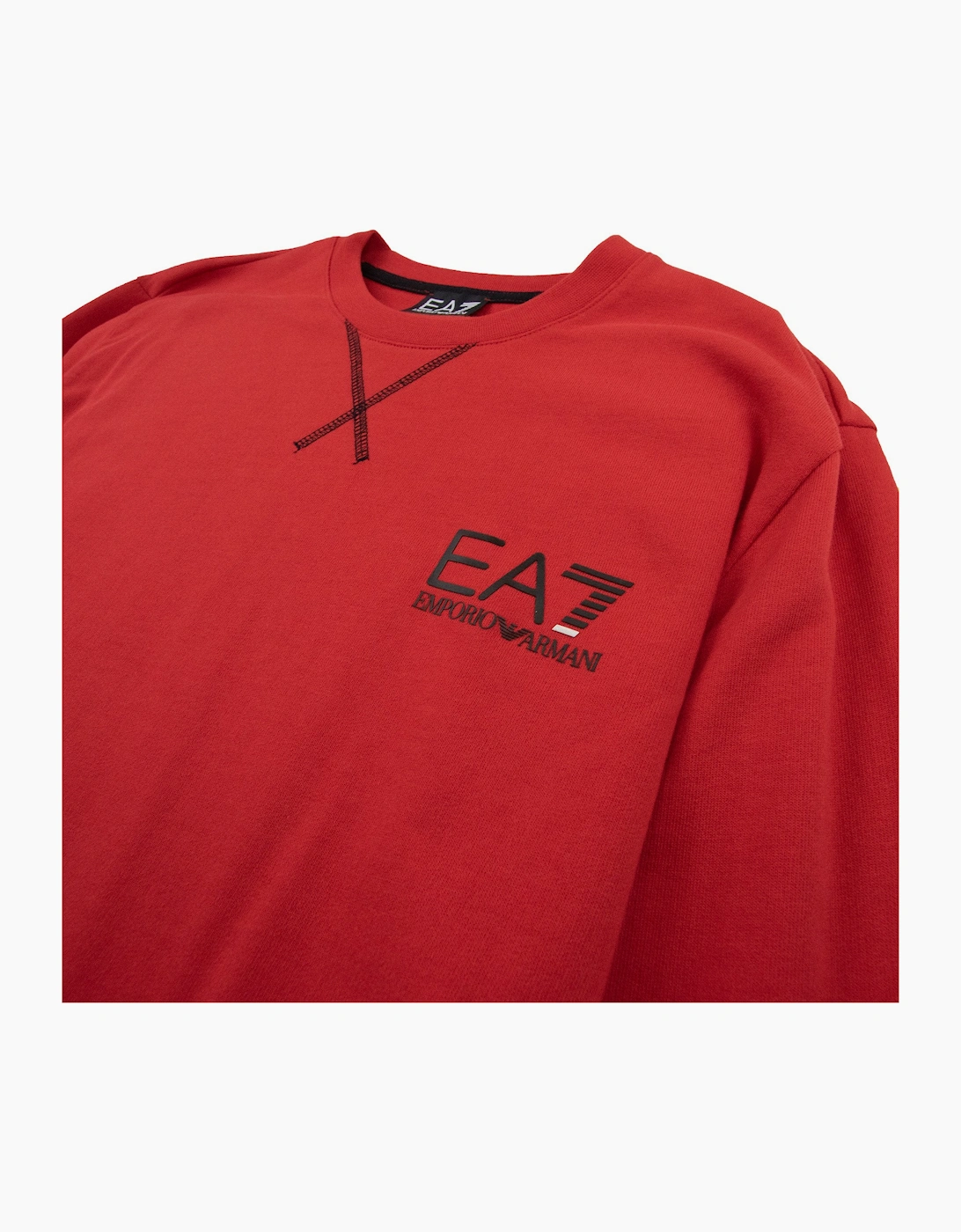 EA7 Train Core ID Sweatshirt W/ Pockets Red