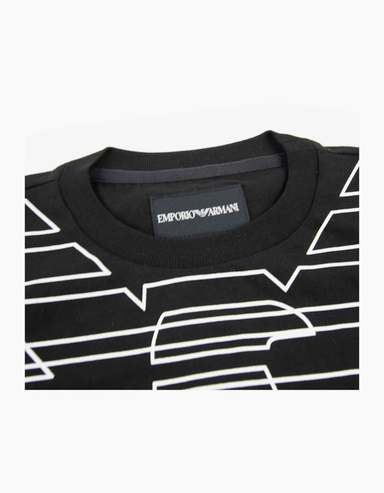 Emporio Armani Jnr Eagle Logo Tshirt Black APR1