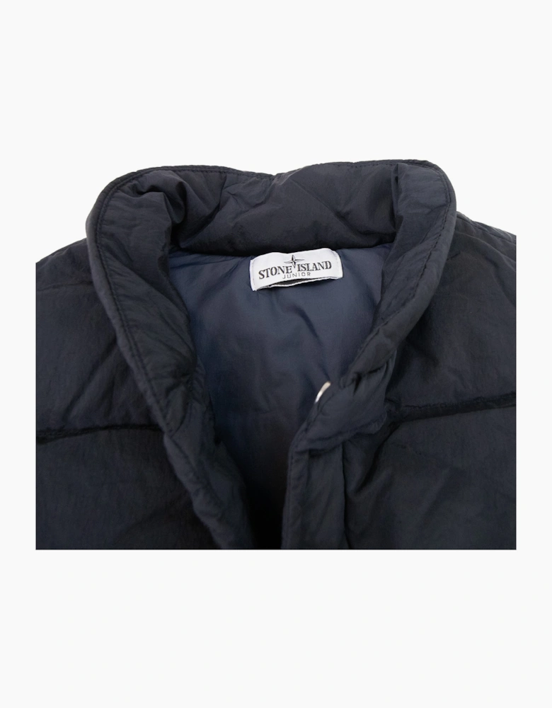 Stone Island Junior G0319 Nylon Metal In Econyl Gillet Navy V0020