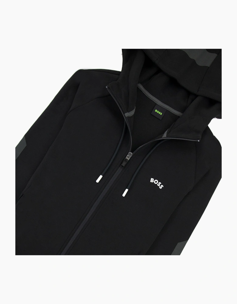 Hugo Boss Saggy 2 Curved Logo Hoody Black