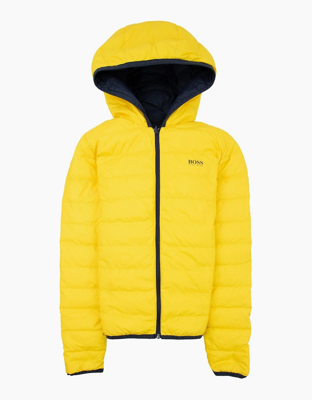 Hugo Boss Kids Reversible Padded Jacket Navy/yellow