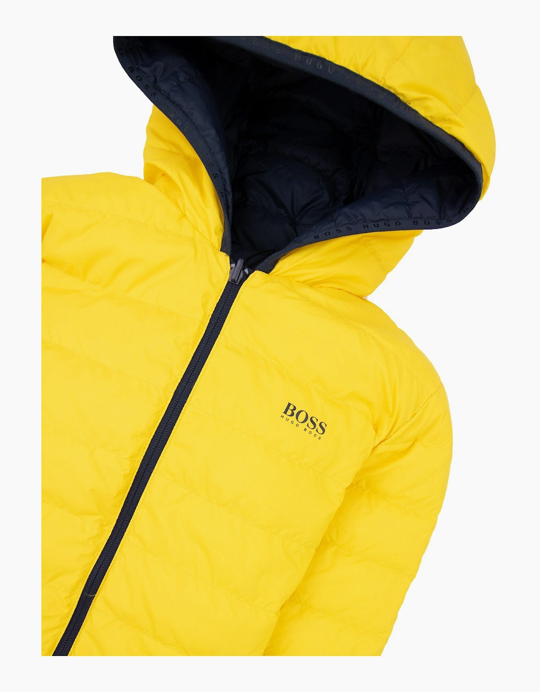 Hugo Boss Kids Reversible Padded Jacket Navy/yellow