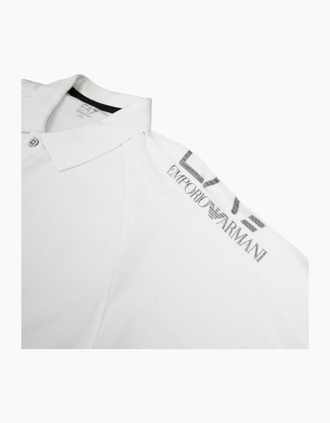 EA7 Train Visibility Short Sleeve Polo Shirt White