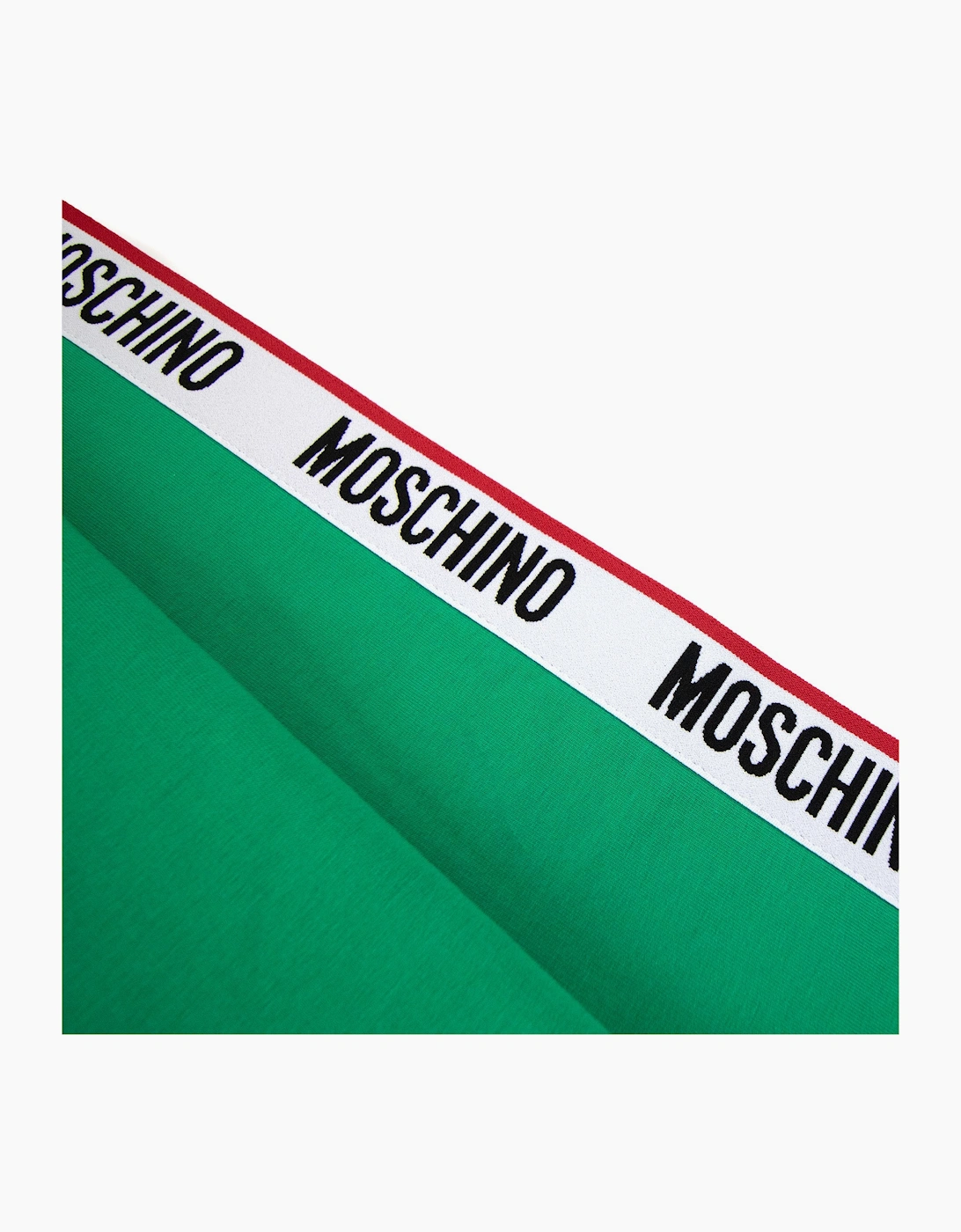 Moschino Underwear Tape Logo Crew Neck Sweatshirt Green