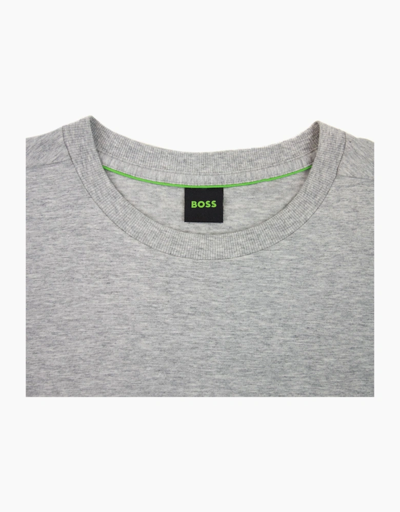 Hugo Boss Tee 1 Logo Printed T Shirt Grey 059